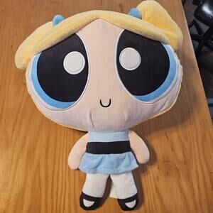 MINISO Powerpuff Girls Bubbles Plush Stuffed Doll Toy 15in Blue Medium Cute